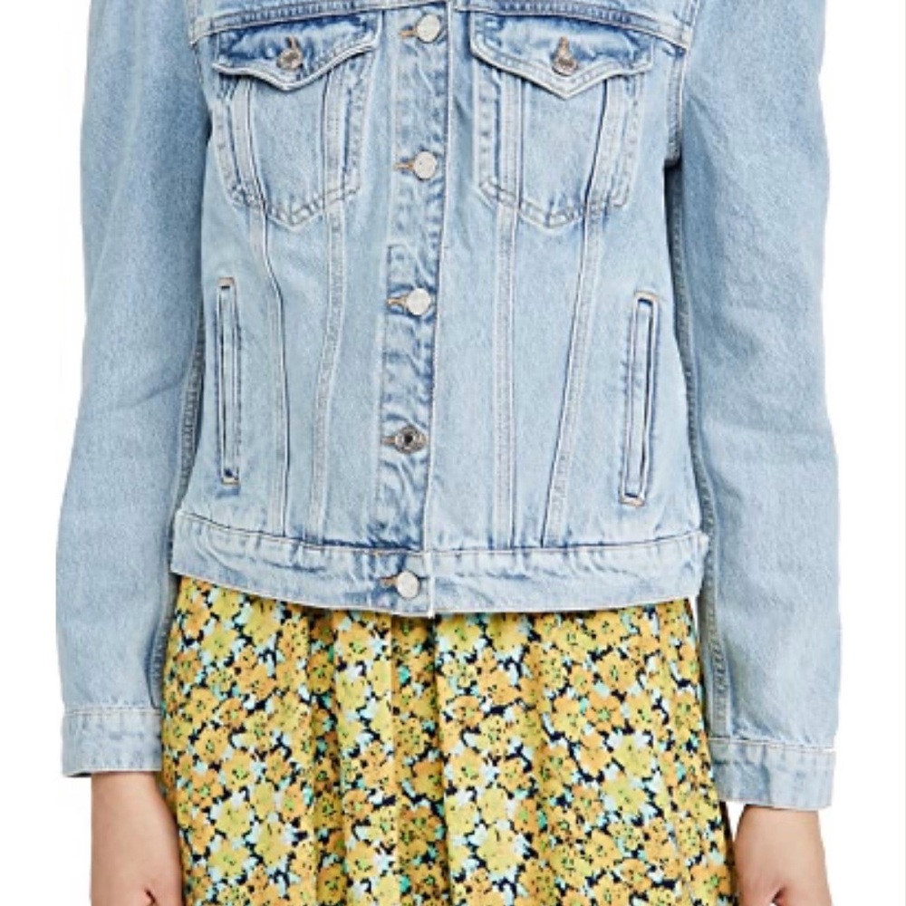 Scotch & Soda Light Blue puff sleeve Denim Jacket